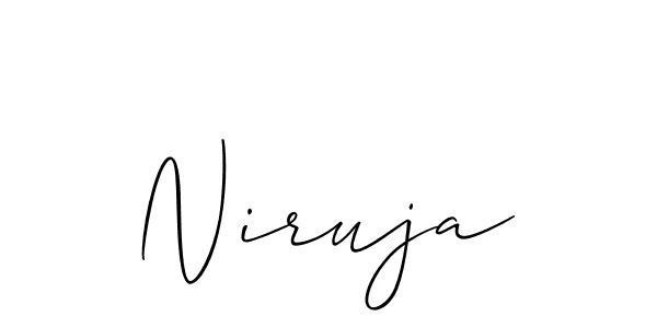 Best and Professional Signature Style for Niruja. Allison_Script Best Signature Style Collection. Niruja signature style 2 images and pictures png