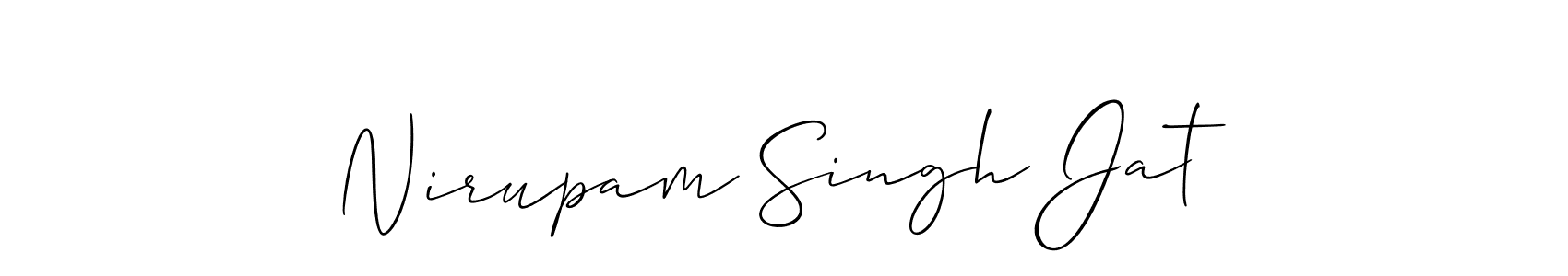 Similarly Allison_Script is the best handwritten signature design. Signature creator online .You can use it as an online autograph creator for name Nirupam Singh Jat. Nirupam Singh Jat signature style 2 images and pictures png