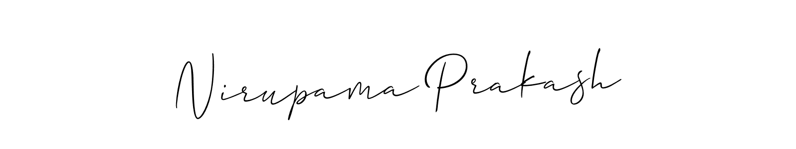 How to Draw Nirupama Prakash signature style? Allison_Script is a latest design signature styles for name Nirupama Prakash. Nirupama Prakash signature style 2 images and pictures png