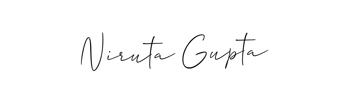 You should practise on your own different ways (Allison_Script) to write your name (Niruta Gupta) in signature. don't let someone else do it for you. Niruta Gupta signature style 2 images and pictures png