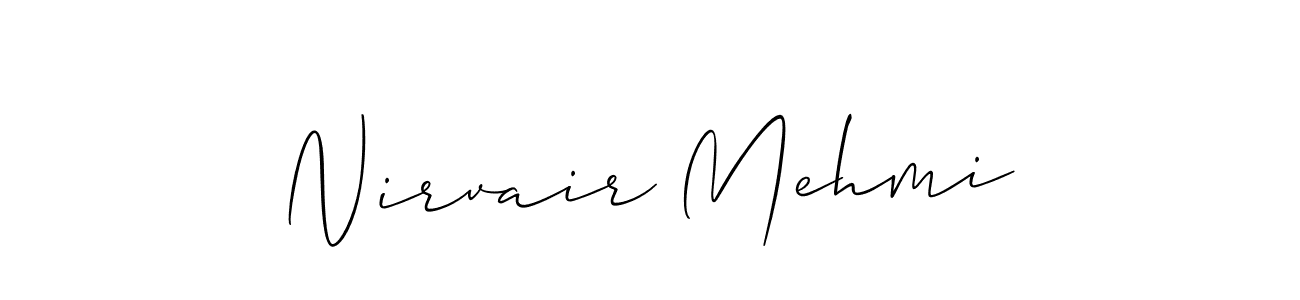 You can use this online signature creator to create a handwritten signature for the name Nirvair Mehmi. This is the best online autograph maker. Nirvair Mehmi signature style 2 images and pictures png