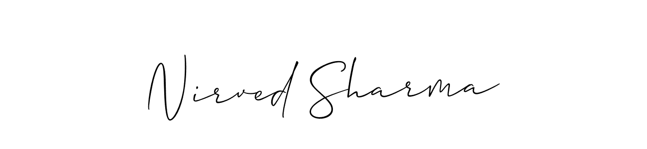 Similarly Allison_Script is the best handwritten signature design. Signature creator online .You can use it as an online autograph creator for name Nirved Sharma. Nirved Sharma signature style 2 images and pictures png