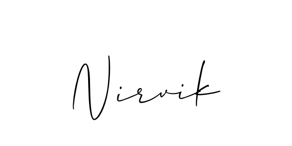 Make a beautiful signature design for name Nirvik. Use this online signature maker to create a handwritten signature for free. Nirvik signature style 2 images and pictures png