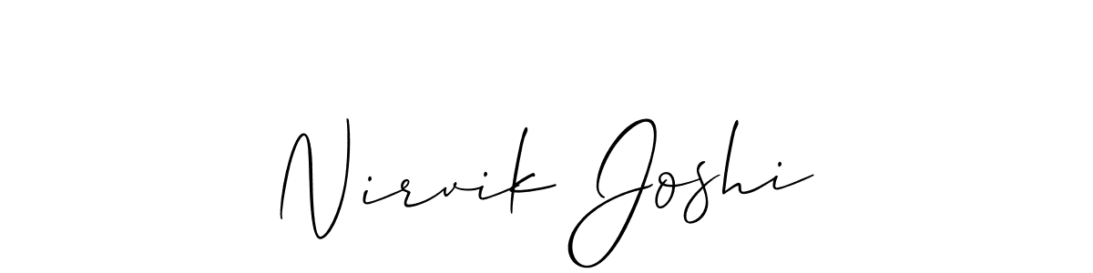 if you are searching for the best signature style for your name Nirvik Joshi. so please give up your signature search. here we have designed multiple signature styles  using Allison_Script. Nirvik Joshi signature style 2 images and pictures png