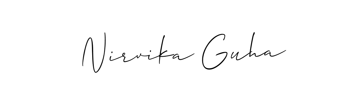 See photos of Nirvika Guha official signature by Spectra . Check more albums & portfolios. Read reviews & check more about Allison_Script font. Nirvika Guha signature style 2 images and pictures png