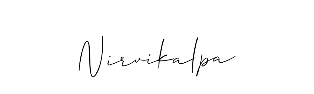 Make a beautiful signature design for name Nirvikalpa. Use this online signature maker to create a handwritten signature for free. Nirvikalpa signature style 2 images and pictures png