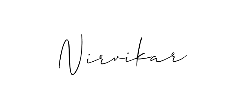 Nirvikar stylish signature style. Best Handwritten Sign (Allison_Script) for my name. Handwritten Signature Collection Ideas for my name Nirvikar. Nirvikar signature style 2 images and pictures png