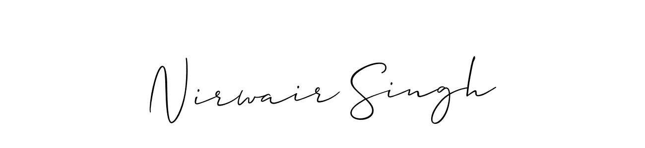 Make a short Nirwair Singh signature style. Manage your documents anywhere anytime using Allison_Script. Create and add eSignatures, submit forms, share and send files easily. Nirwair Singh signature style 2 images and pictures png