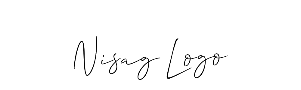 if you are searching for the best signature style for your name Nisag Logo. so please give up your signature search. here we have designed multiple signature styles  using Allison_Script. Nisag Logo signature style 2 images and pictures png