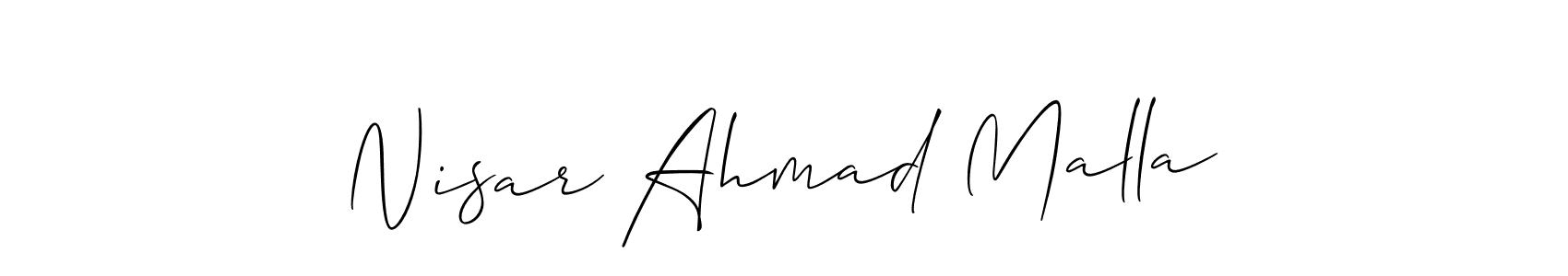 Best and Professional Signature Style for Nisar Ahmad Malla. Allison_Script Best Signature Style Collection. Nisar Ahmad Malla signature style 2 images and pictures png