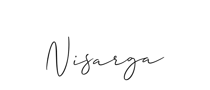 Similarly Allison_Script is the best handwritten signature design. Signature creator online .You can use it as an online autograph creator for name Nisarga. Nisarga signature style 2 images and pictures png