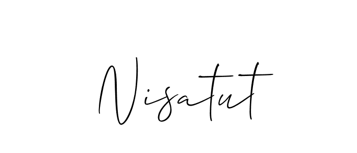 Make a beautiful signature design for name Nisatut. Use this online signature maker to create a handwritten signature for free. Nisatut signature style 2 images and pictures png