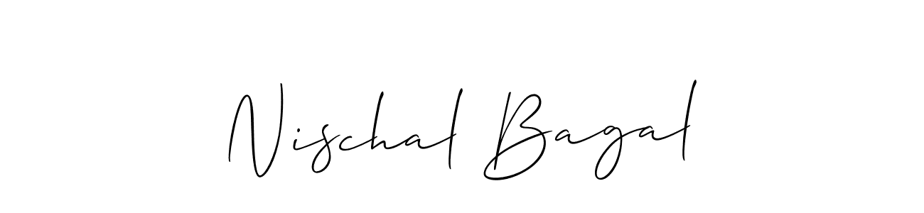 Make a beautiful signature design for name Nischal Bagal. Use this online signature maker to create a handwritten signature for free. Nischal Bagal signature style 2 images and pictures png