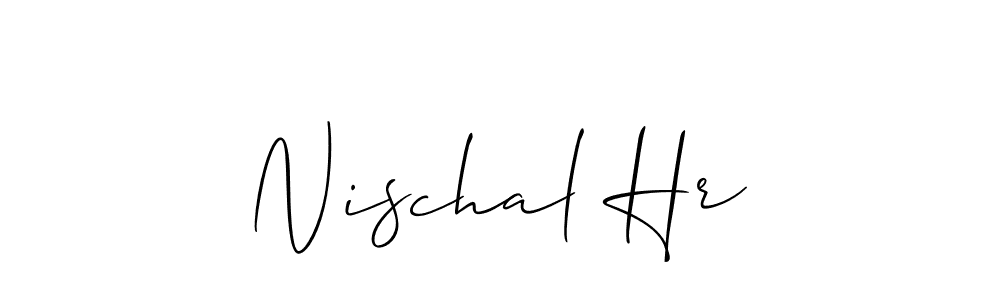 Best and Professional Signature Style for Nischal Hr. Allison_Script Best Signature Style Collection. Nischal Hr signature style 2 images and pictures png