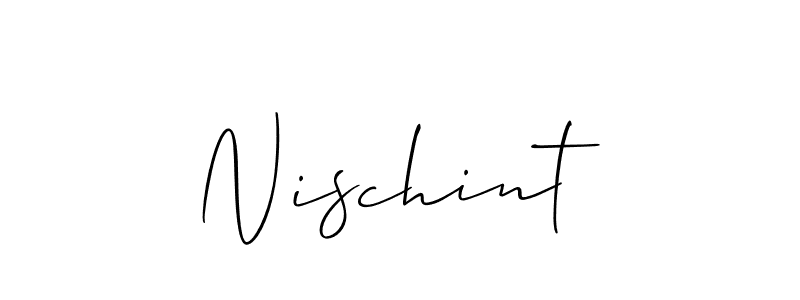 It looks lik you need a new signature style for name Nischint. Design unique handwritten (Allison_Script) signature with our free signature maker in just a few clicks. Nischint signature style 2 images and pictures png