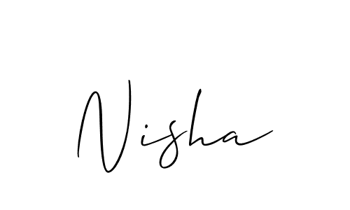 Make a short Nisha signature style. Manage your documents anywhere anytime using Allison_Script. Create and add eSignatures, submit forms, share and send files easily. Nisha signature style 2 images and pictures png