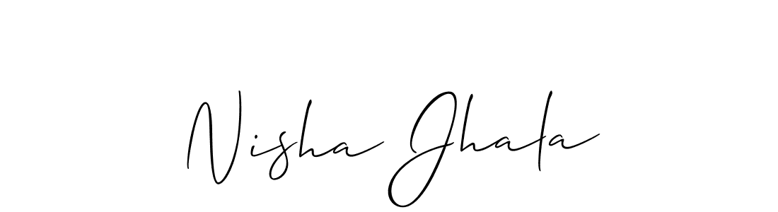 Make a short Nisha Jhala signature style. Manage your documents anywhere anytime using Allison_Script. Create and add eSignatures, submit forms, share and send files easily. Nisha Jhala signature style 2 images and pictures png