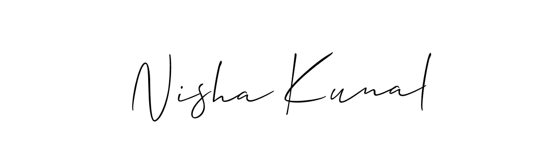 Here are the top 10 professional signature styles for the name Nisha Kunal. These are the best autograph styles you can use for your name. Nisha Kunal signature style 2 images and pictures png