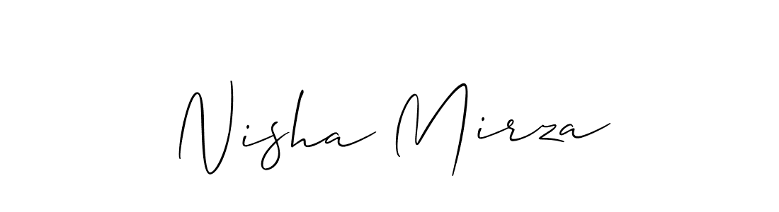 Best and Professional Signature Style for Nisha Mirza. Allison_Script Best Signature Style Collection. Nisha Mirza signature style 2 images and pictures png