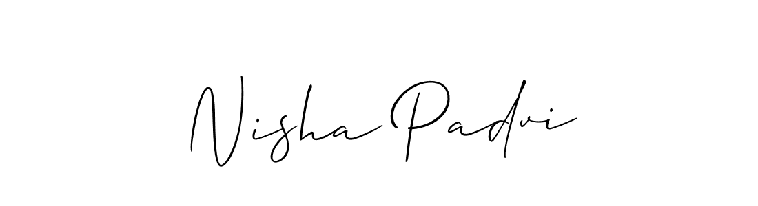 Once you've used our free online signature maker to create your best signature Allison_Script style, it's time to enjoy all of the benefits that Nisha Padvi name signing documents. Nisha Padvi signature style 2 images and pictures png