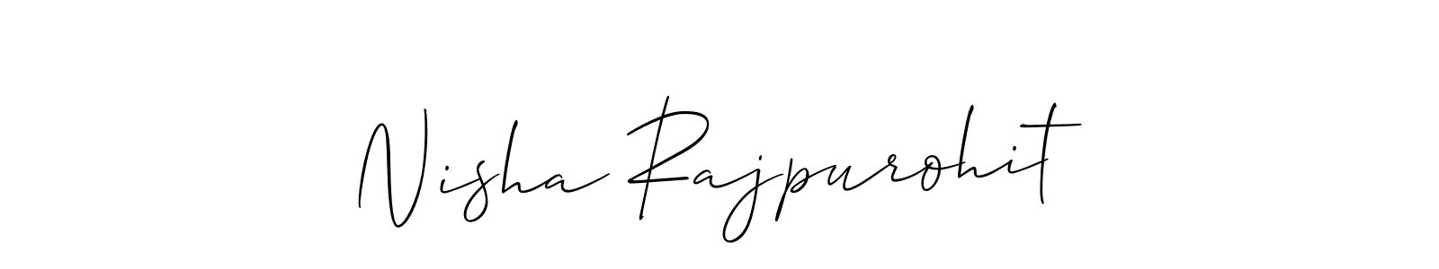 Best and Professional Signature Style for Nisha Rajpurohit. Allison_Script Best Signature Style Collection. Nisha Rajpurohit signature style 2 images and pictures png