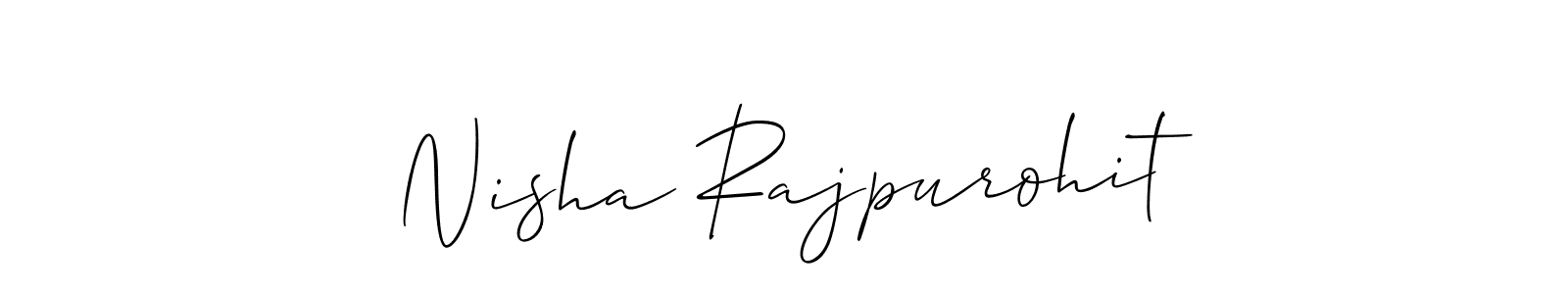 Best and Professional Signature Style for Nisha Rajpurohit. Allison_Script Best Signature Style Collection. Nisha Rajpurohit signature style 2 images and pictures png