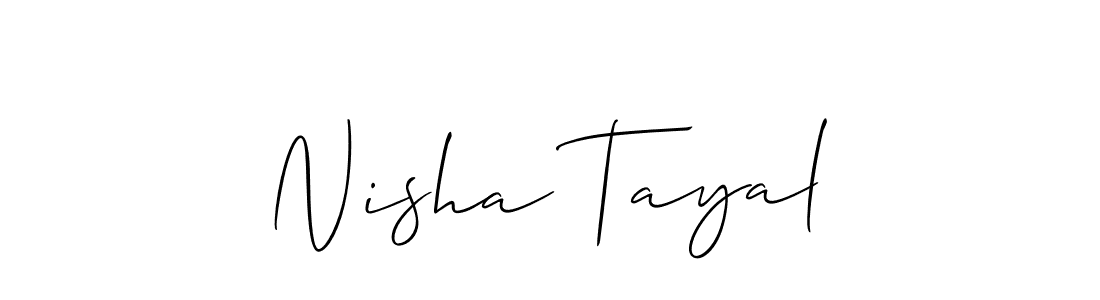 Make a beautiful signature design for name Nisha Tayal. Use this online signature maker to create a handwritten signature for free. Nisha Tayal signature style 2 images and pictures png