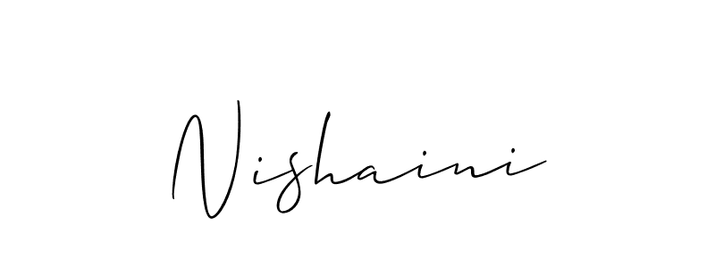 You can use this online signature creator to create a handwritten signature for the name Nishaini. This is the best online autograph maker. Nishaini signature style 2 images and pictures png