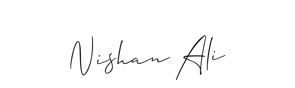 Here are the top 10 professional signature styles for the name Nishan Ali. These are the best autograph styles you can use for your name. Nishan Ali signature style 2 images and pictures png