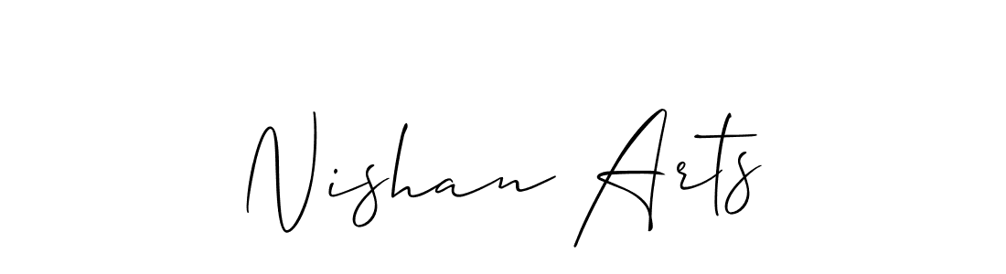 Make a beautiful signature design for name Nishan Arts. Use this online signature maker to create a handwritten signature for free. Nishan Arts signature style 2 images and pictures png