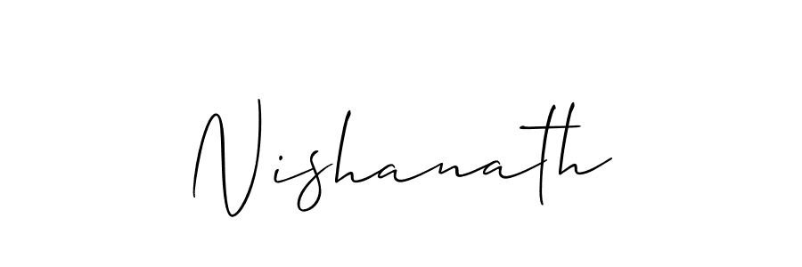 How to make Nishanath name signature. Use Allison_Script style for creating short signs online. This is the latest handwritten sign. Nishanath signature style 2 images and pictures png