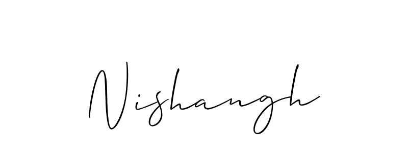 You can use this online signature creator to create a handwritten signature for the name Nishangh. This is the best online autograph maker. Nishangh signature style 2 images and pictures png