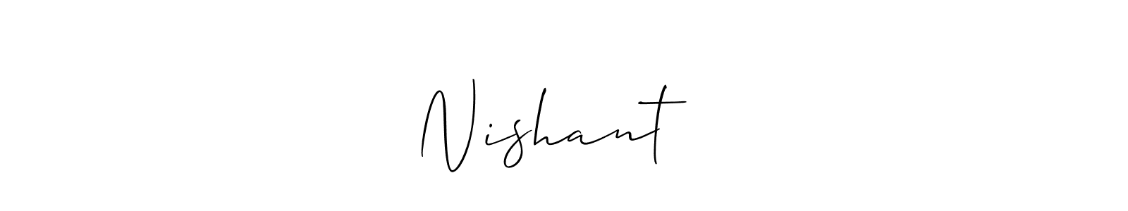 Allison_Script is a professional signature style that is perfect for those who want to add a touch of class to their signature. It is also a great choice for those who want to make their signature more unique. Get Nishant可以！ name to fancy signature for free. Nishant可以！ signature style 2 images and pictures png