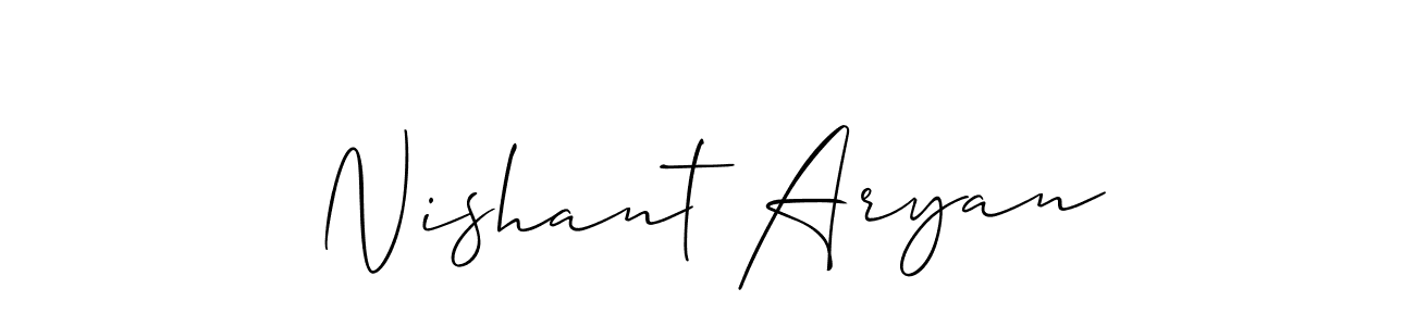 Similarly Allison_Script is the best handwritten signature design. Signature creator online .You can use it as an online autograph creator for name Nishant Aryan. Nishant Aryan signature style 2 images and pictures png