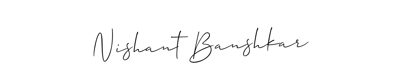 Check out images of Autograph of Nishant Banshkar name. Actor Nishant Banshkar Signature Style. Allison_Script is a professional sign style online. Nishant Banshkar signature style 2 images and pictures png