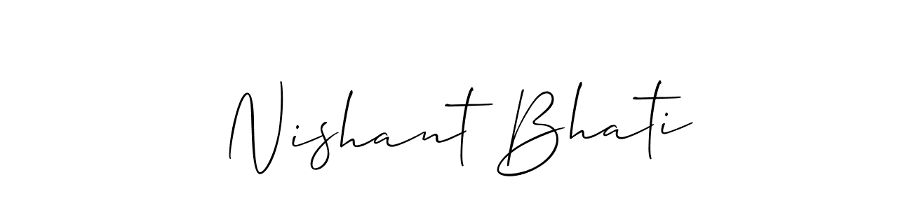 Check out images of Autograph of Nishant Bhati name. Actor Nishant Bhati Signature Style. Allison_Script is a professional sign style online. Nishant Bhati signature style 2 images and pictures png