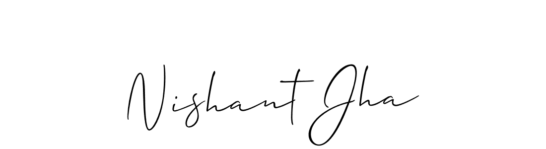 if you are searching for the best signature style for your name Nishant Jha. so please give up your signature search. here we have designed multiple signature styles  using Allison_Script. Nishant Jha signature style 2 images and pictures png