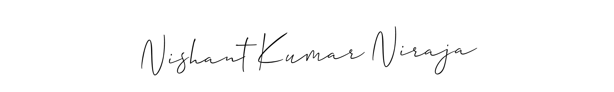 Also we have Nishant Kumar Niraja name is the best signature style. Create professional handwritten signature collection using Allison_Script autograph style. Nishant Kumar Niraja signature style 2 images and pictures png