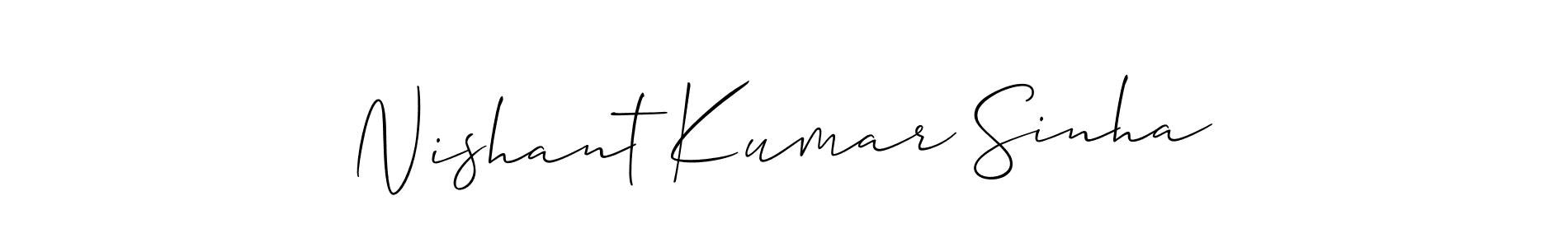 Once you've used our free online signature maker to create your best signature Allison_Script style, it's time to enjoy all of the benefits that Nishant Kumar Sinha name signing documents. Nishant Kumar Sinha signature style 2 images and pictures png