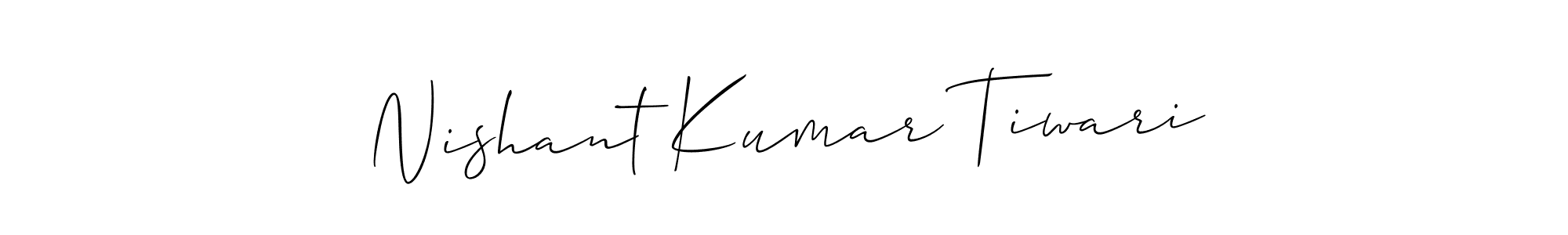 Nishant Kumar Tiwari stylish signature style. Best Handwritten Sign (Allison_Script) for my name. Handwritten Signature Collection Ideas for my name Nishant Kumar Tiwari. Nishant Kumar Tiwari signature style 2 images and pictures png