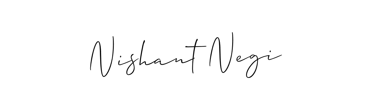 How to make Nishant Negi signature? Allison_Script is a professional autograph style. Create handwritten signature for Nishant Negi name. Nishant Negi signature style 2 images and pictures png