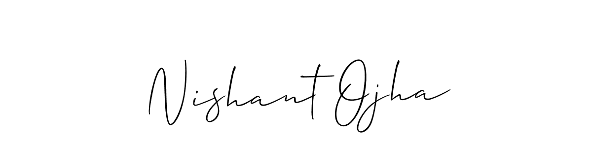 Also You can easily find your signature by using the search form. We will create Nishant Ojha name handwritten signature images for you free of cost using Allison_Script sign style. Nishant Ojha signature style 2 images and pictures png