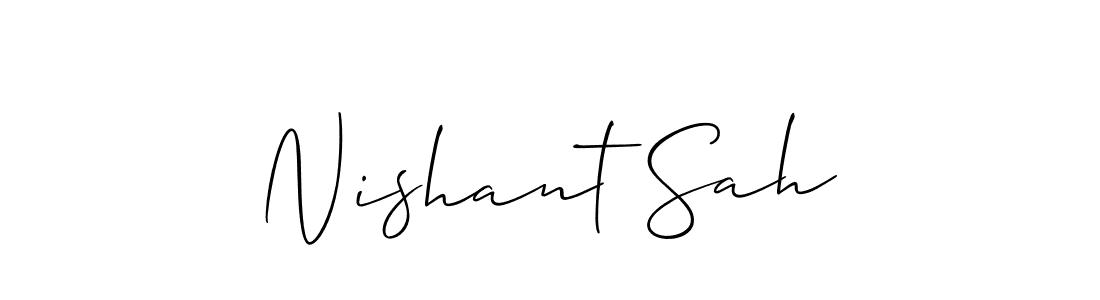 Check out images of Autograph of Nishant Sah name. Actor Nishant Sah Signature Style. Allison_Script is a professional sign style online. Nishant Sah signature style 2 images and pictures png