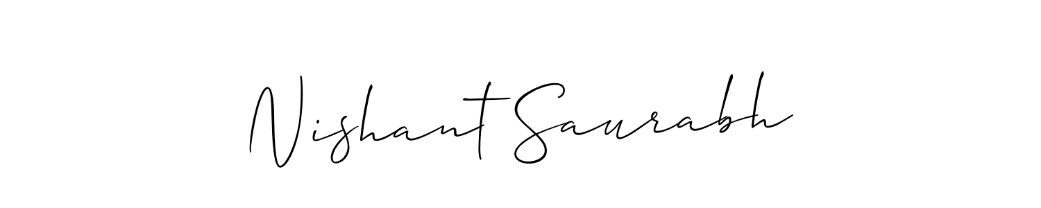 Here are the top 10 professional signature styles for the name Nishant Saurabh. These are the best autograph styles you can use for your name. Nishant Saurabh signature style 2 images and pictures png