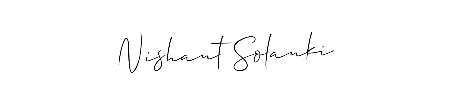 Nishant Solanki stylish signature style. Best Handwritten Sign (Allison_Script) for my name. Handwritten Signature Collection Ideas for my name Nishant Solanki. Nishant Solanki signature style 2 images and pictures png