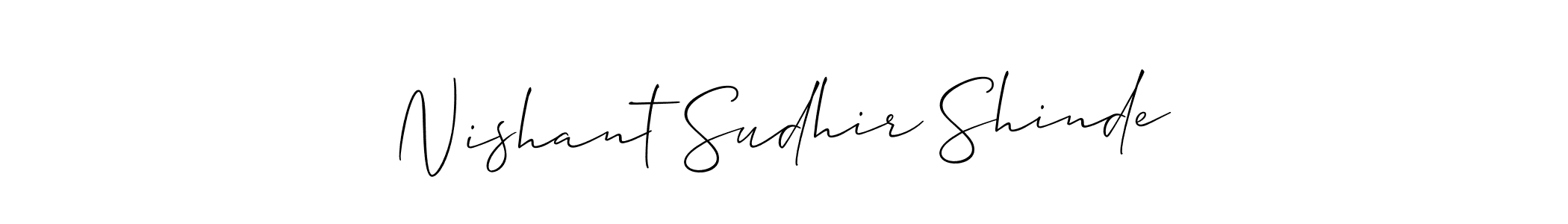 Here are the top 10 professional signature styles for the name Nishant Sudhir Shinde. These are the best autograph styles you can use for your name. Nishant Sudhir Shinde signature style 2 images and pictures png