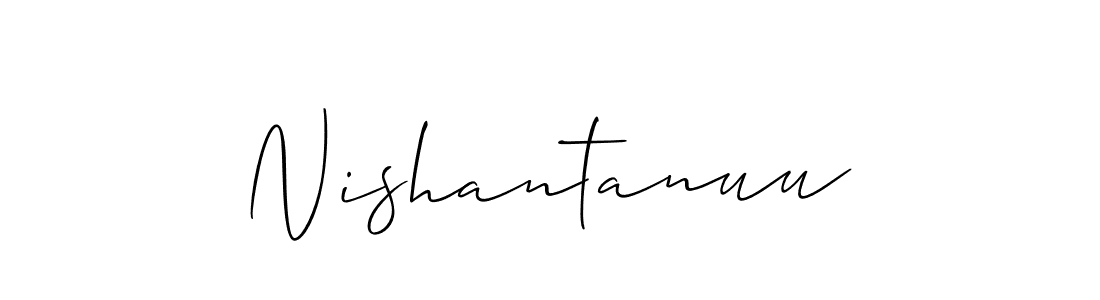 Create a beautiful signature design for name Nishantanuu. With this signature (Allison_Script) fonts, you can make a handwritten signature for free. Nishantanuu signature style 2 images and pictures png