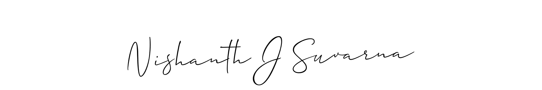 Best and Professional Signature Style for Nishanth J Suvarna. Allison_Script Best Signature Style Collection. Nishanth J Suvarna signature style 2 images and pictures png