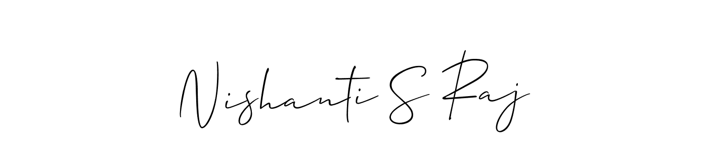 Once you've used our free online signature maker to create your best signature Allison_Script style, it's time to enjoy all of the benefits that Nishanti S Raj name signing documents. Nishanti S Raj signature style 2 images and pictures png