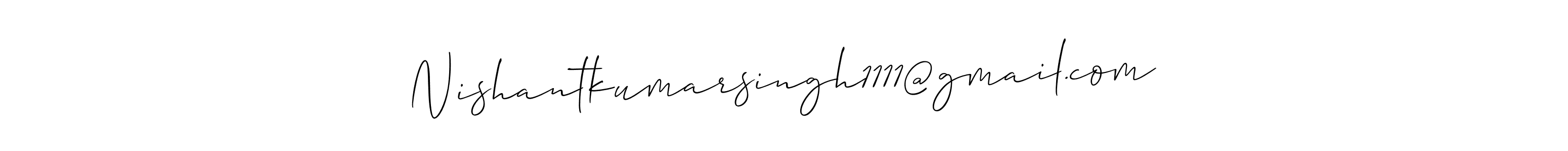 Make a beautiful signature design for name Nishantkumarsingh1111@gmail.com. Use this online signature maker to create a handwritten signature for free. Nishantkumarsingh1111@gmail.com signature style 2 images and pictures png